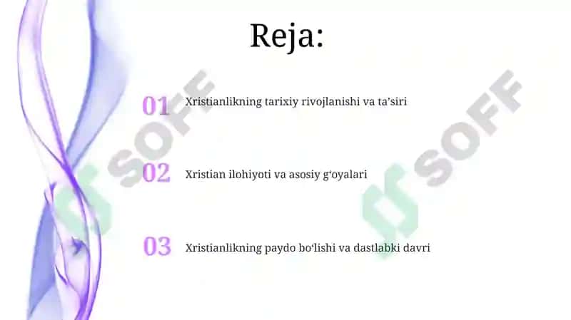 Xristian dini tarixi va asosiy g'oyalari 2
