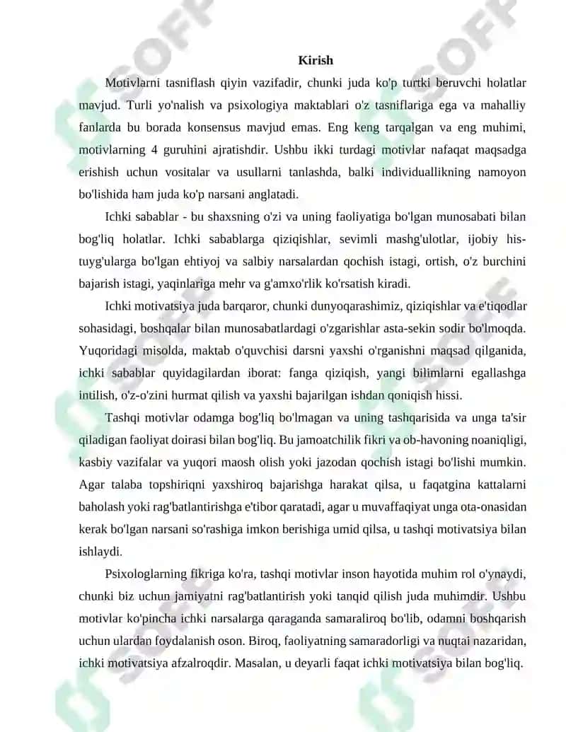 MOTIVLARNING TURLARI 2