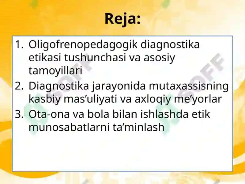 OLIGOFRENOPEDAGOGIK DIAGNOSTIKA ETIKASI 2