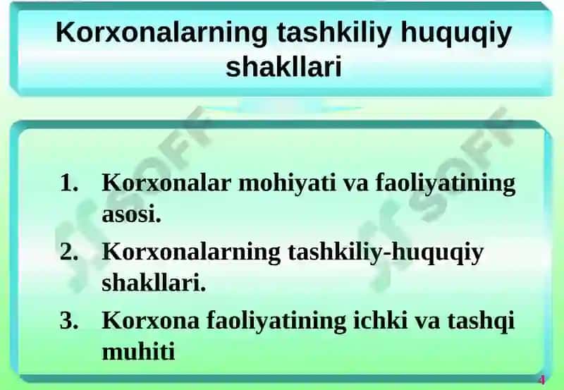 Korxonalarning Tashkiliy Huquqiyshakllari 2
