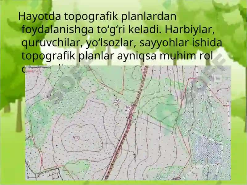 Topografik planlardan foydalanish 2