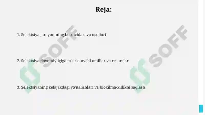 O'simlik seleksiyasi 2