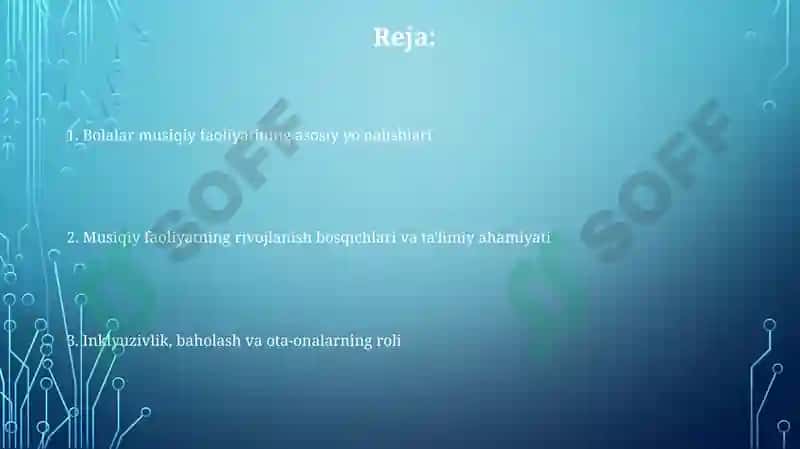 Bolalar musiqiy faoliyatining mazmuni 2