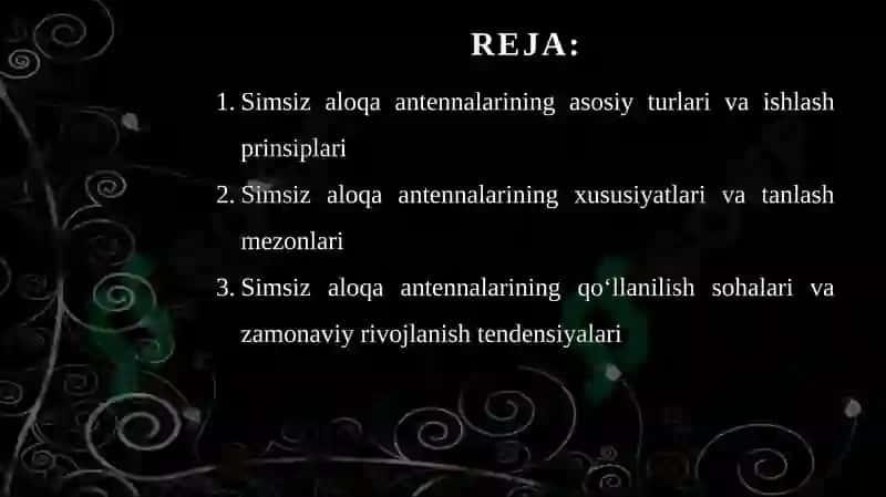 Simsiz aloqa antennalari 2