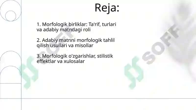 Morfologik birliklar: Ta'rif va turlari 2