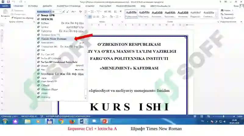 Kurs ishini rasmiylashtirish va ximoyaqilish tartibi 2