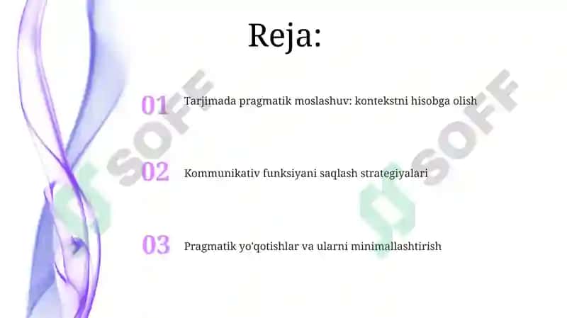 Tarjimaning pragmatik masalalari 2