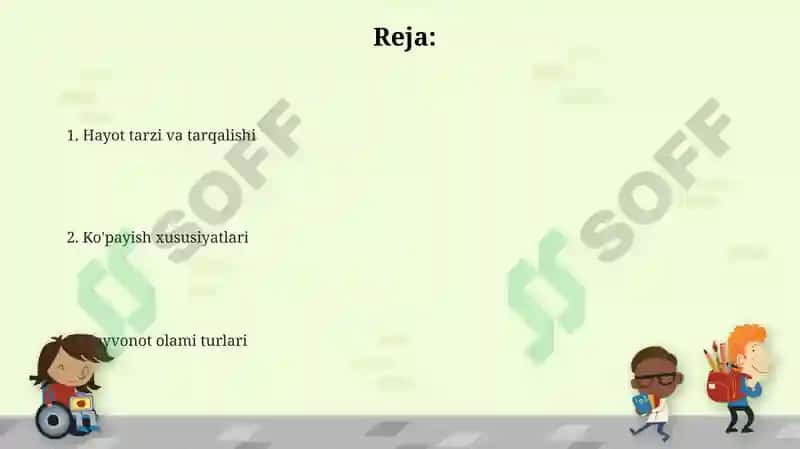 Hayvonot olami turlari 2