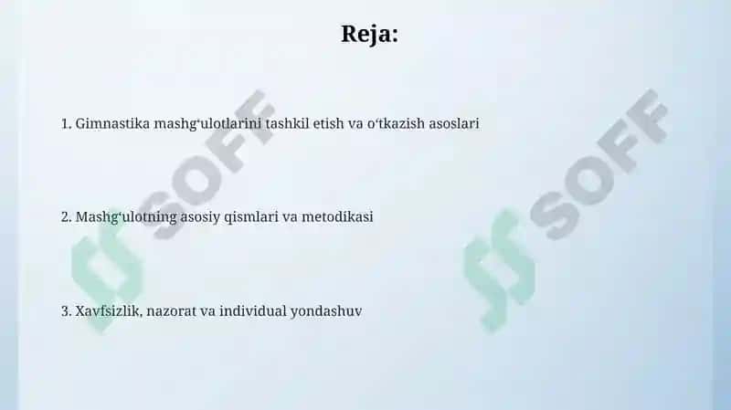 Gimnastikadarslarinitashkelqilishvao'tkazish 2