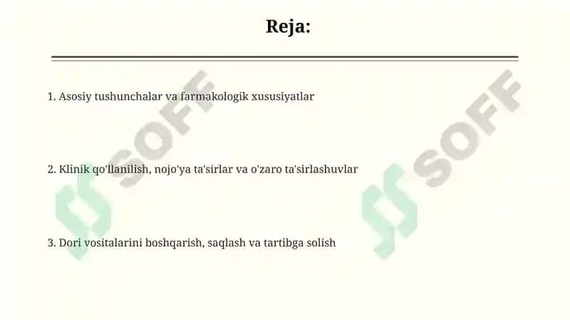 Tibbiyamaliyotda ishlatiladigan moddalar 2