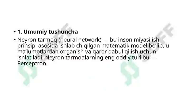 Perceptron 2