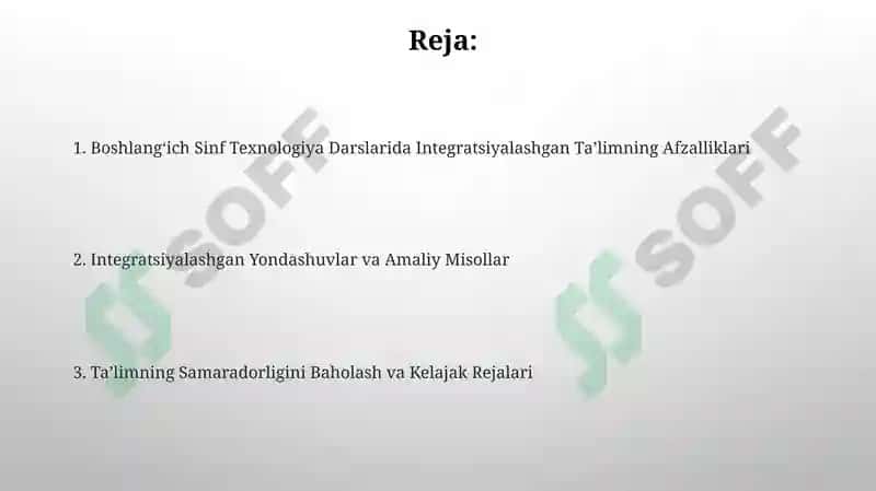 Boshlangʻich Sinf Texnologiya Darslarida Integratsiyalashgan Taʼlim 2