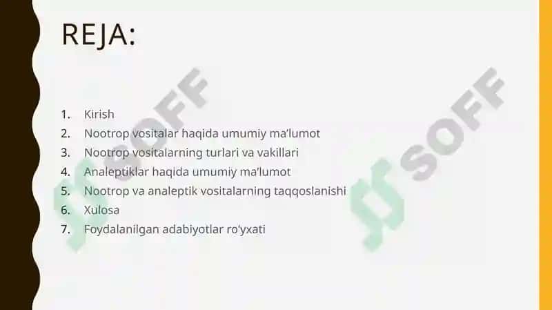 Nootrop vositalar. Analeptiklar. 2