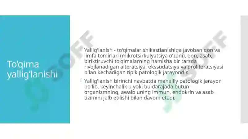 To'qima yallig’lanishi 2