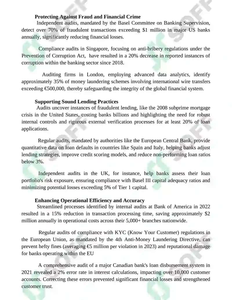 Importance of Auditing in the Banking Sector 2