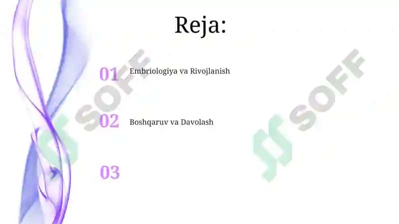 Embriologiya va Rivojlanish 2