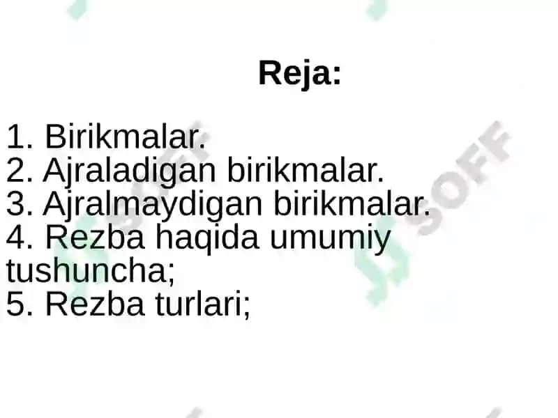 Ajraladigan va ajralmaydigan birikmalar 2