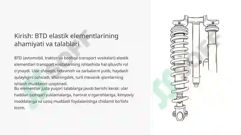 BTD elastik elementlari materiallarning 2