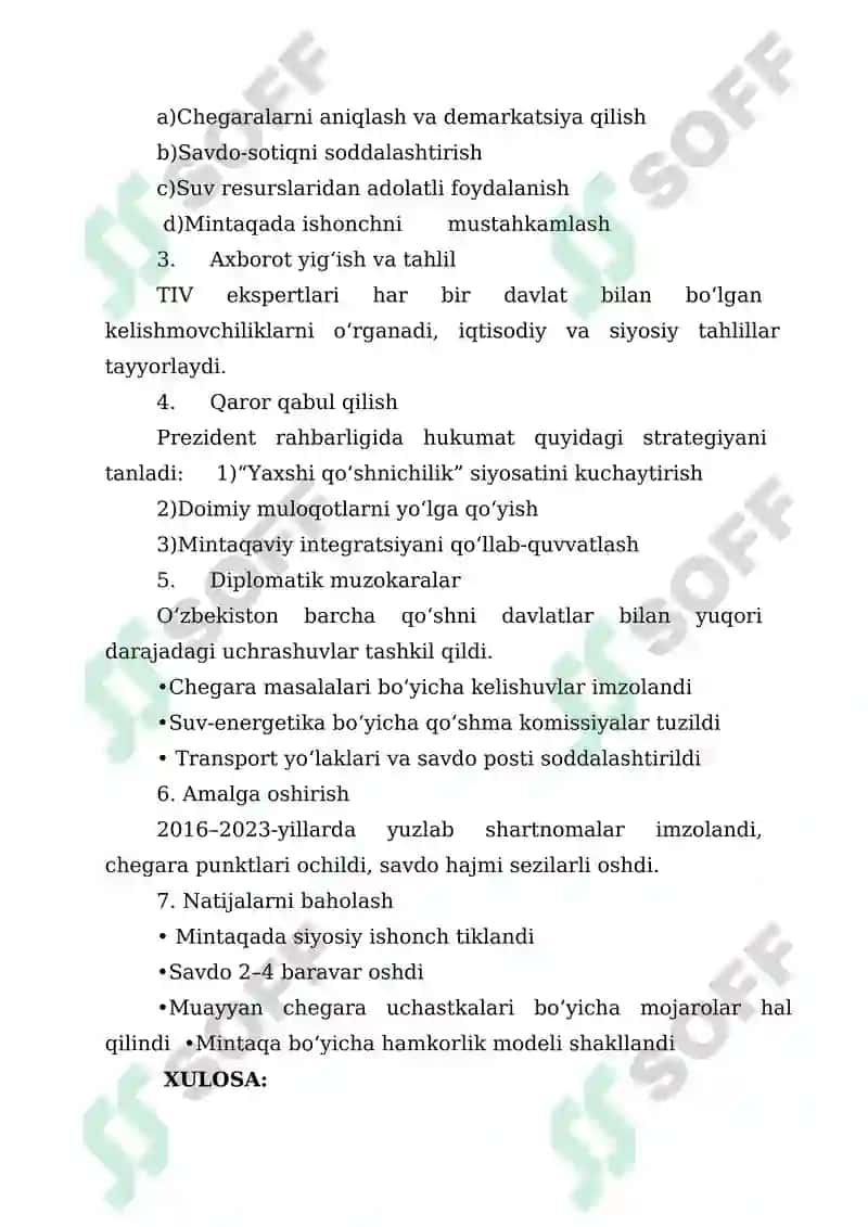 Tashqi siyosat jaroyoni 2