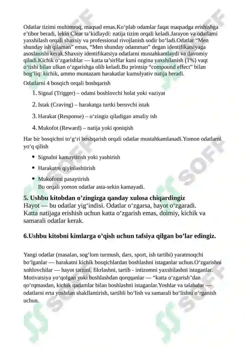 Atom odatlar 2