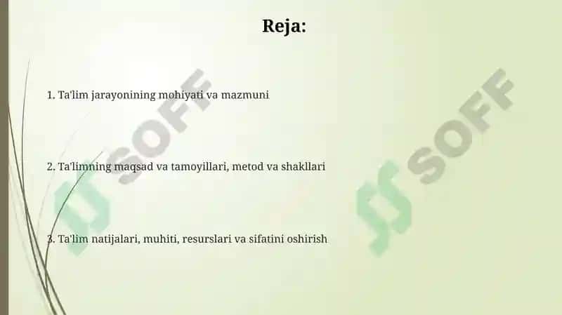Ta'lim jarayonining mohiyati va mazmuni 2