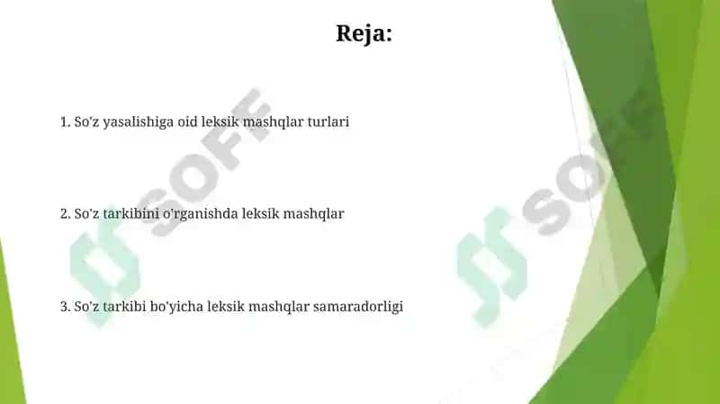 Morfemalarni tahlil qilishga oid mashqlar 2