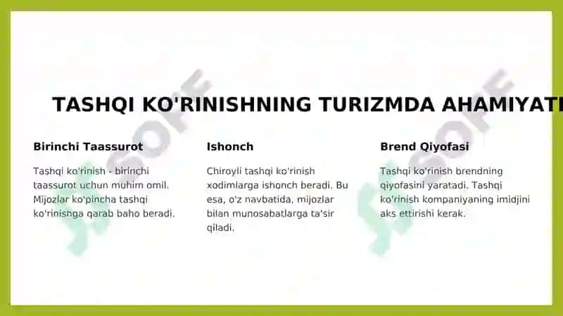 TURIZM SOHASI ISHBILARMONLARINING TASHQI KO'RINISHI 2