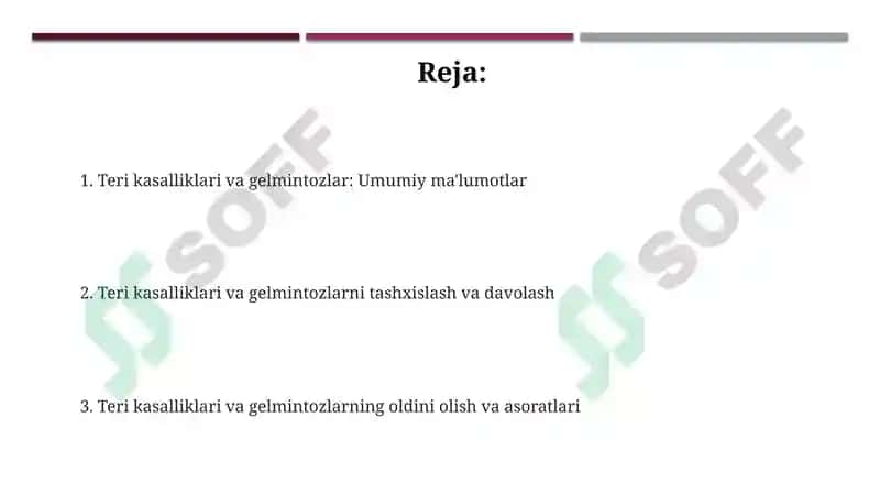 Teri kasalliklari va gelmintozlar 2