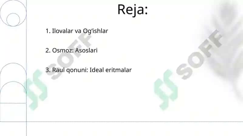 Osmos va Raul qonunlari 2