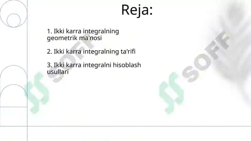 Ikki karrali integral ta'rifi 2