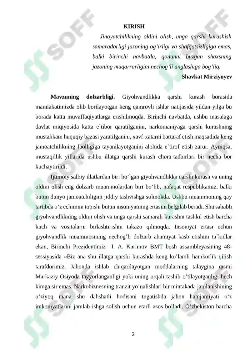 Giyohvandlikning oldini olish 2