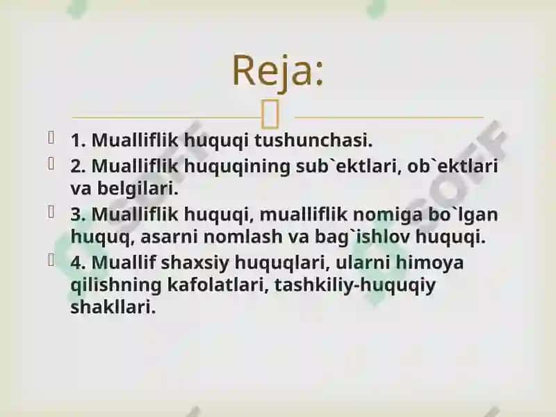 Mualliflik Huquqi 2