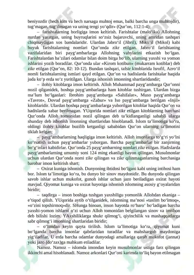 Islom dinining aqidaviy yo'nalishlari va maktablari 2