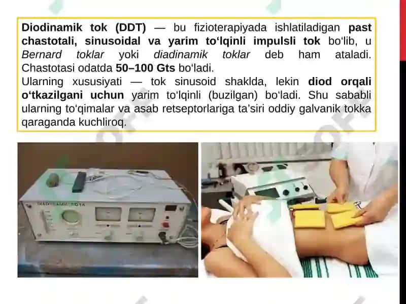 DIODINAMIK TOKLAR BILAN DAVOLASH USULI 2