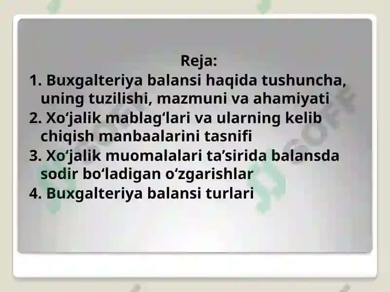 Buxgalteriya balansi 2