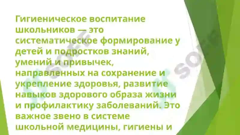 гигиеническое воспитание школьников 2