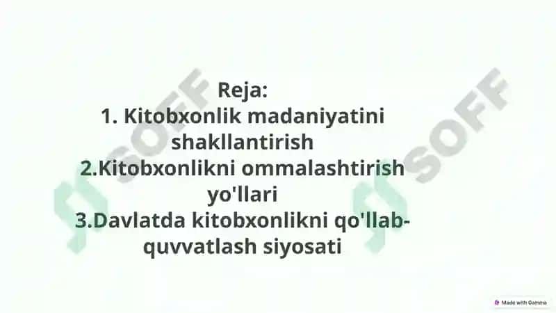 Kitobxonlik madaniyatini shakllantirish 2