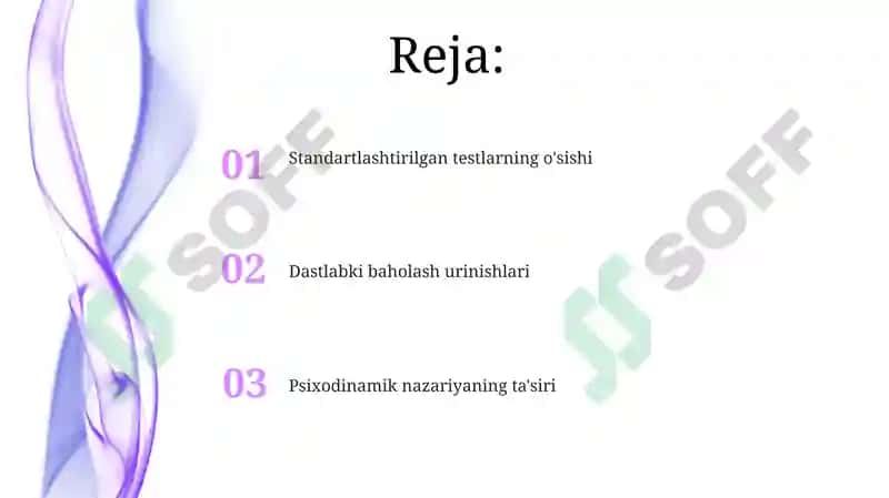 Psixodiagnostikaning tarixiy rivojlanishi 2