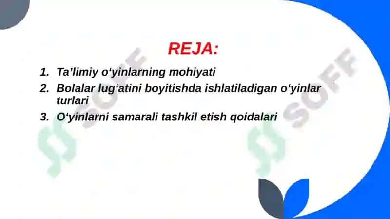 Bolalar lug'atini boyitishda ta'limiy o'yinlar 2
