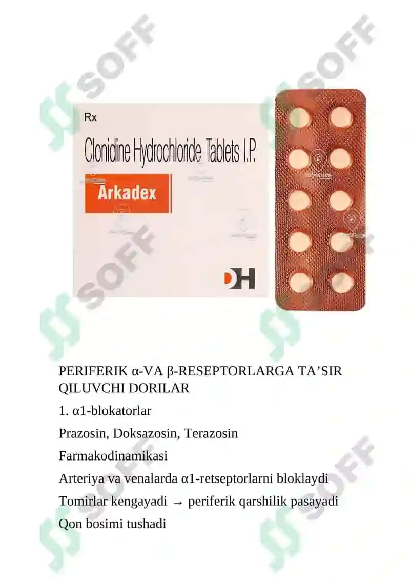 GIPERTENZIYAGA QARSHI DORI VOSITALARI 2