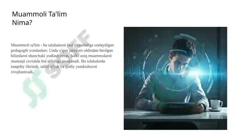 Muammoli Ta'lim Texnologiyasi 2