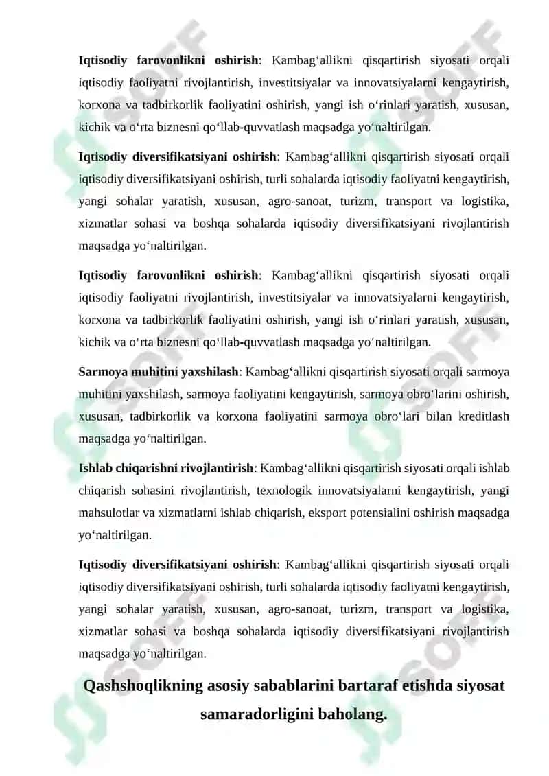 Kambag'allikni qisqartirish siyosati 2