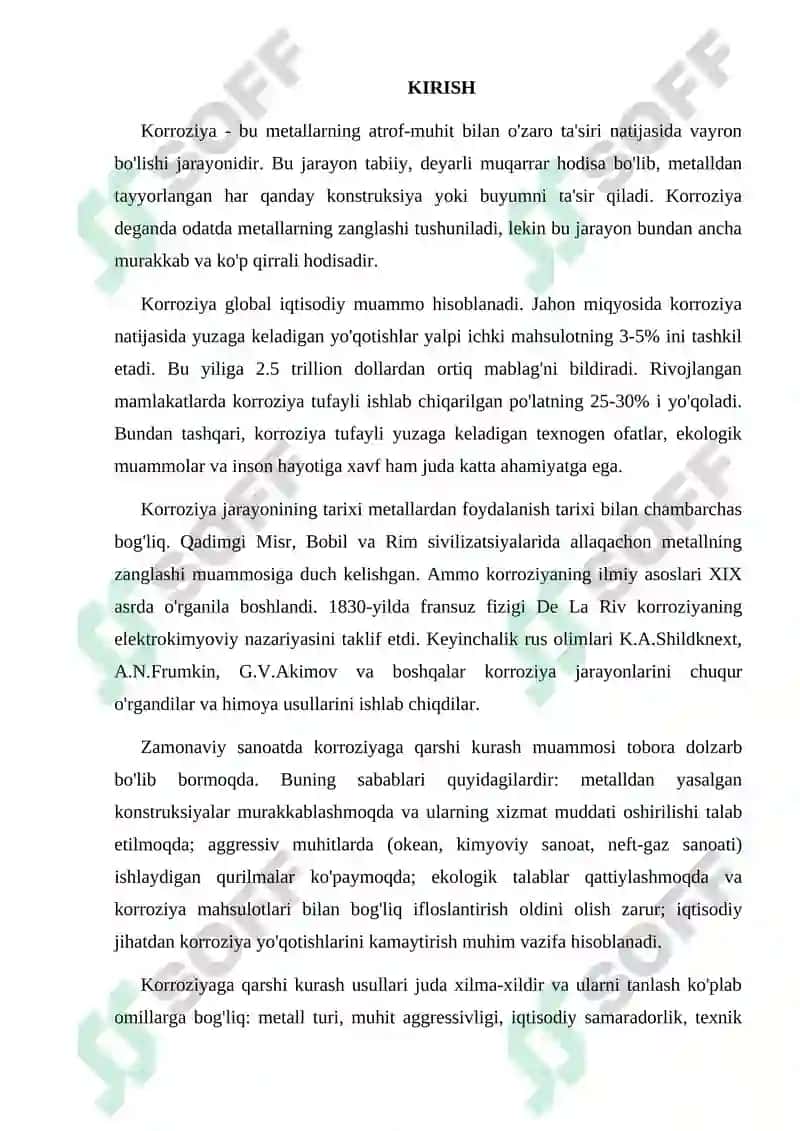 METALLARNING KORROZIYASIGA QARSHI KURASH USULLARI 2