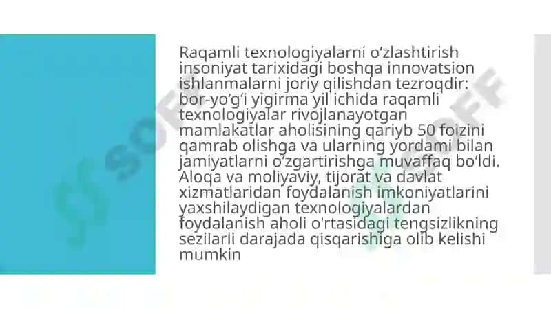 Mamlakatning ta’lim sohasida raqamli texnologiyalar 2