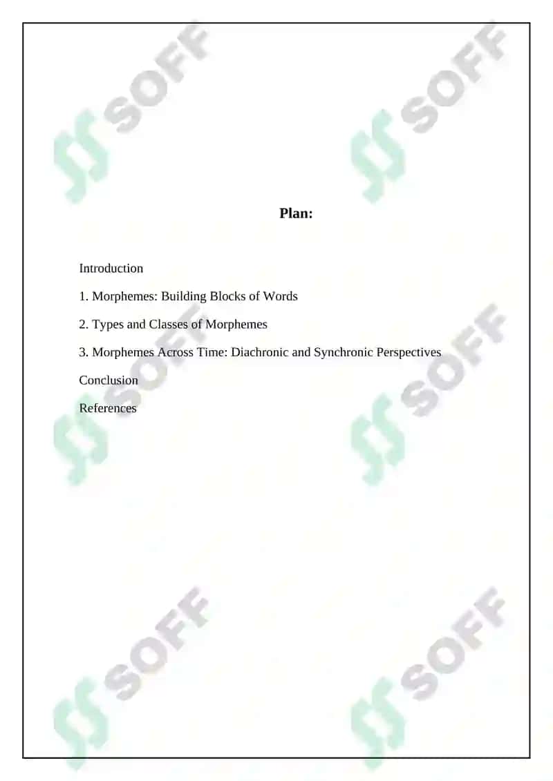 Morphemic Structure of Words 2