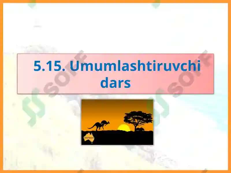 O‘tilgan mavzuni takrorlash 2