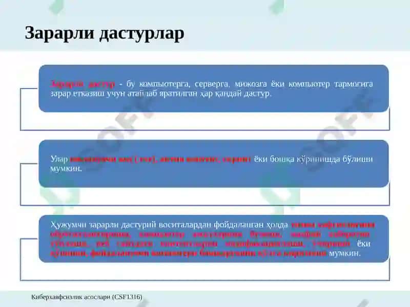 Зараркунанда	дастурий  таъминотлар 2