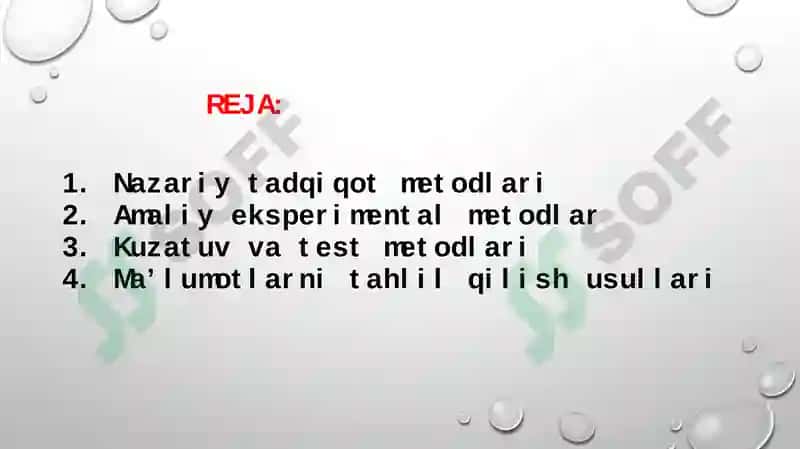 Bolalar nutqini ustirish fanining tadqiqot metodlari 2