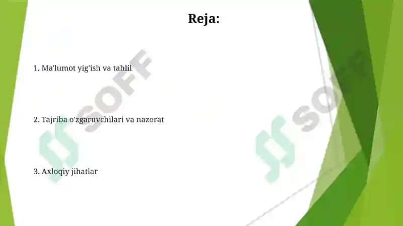 Eksperimental psixologiyada eksperimentni rejalashtirish 2