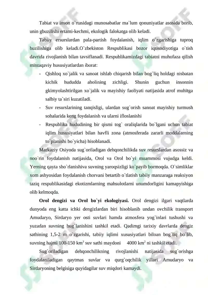 OROL DENGIZI VA OROLBUYI EKOLOGIYASI 2